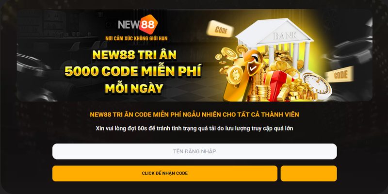 Nhập tài khoản và nhận code