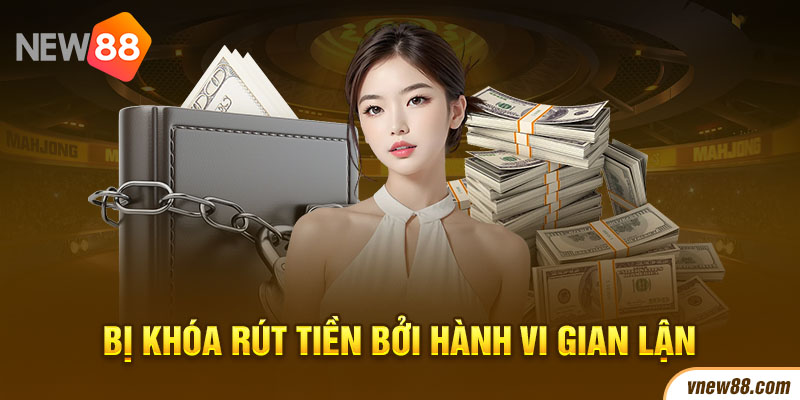 Bị khóa rút tiền New88 bởi tài khoản có hành vi gian lận khi chơi